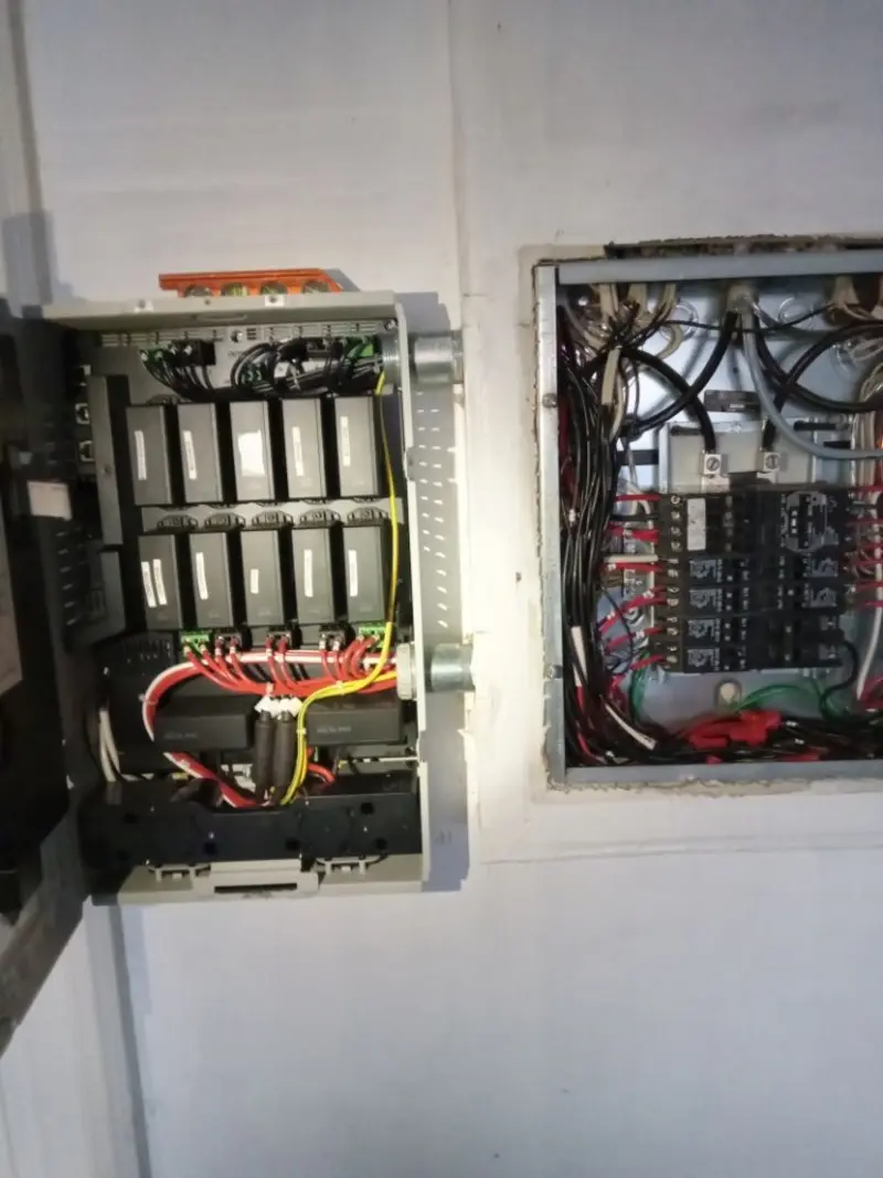 Electrical panel upgrade completed for Security Camera Wiring in Interlaken